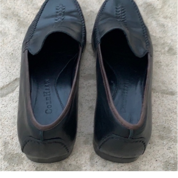 Cole Haan Women's Black Leather Braided Loafer Size 7.5 - Picture 7 of 7